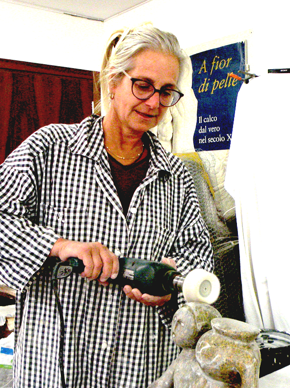 Roberta Pedrinis alla scuola di scultura