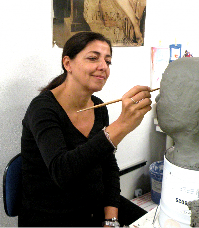 Silvia Cianci alla scuola di scultura